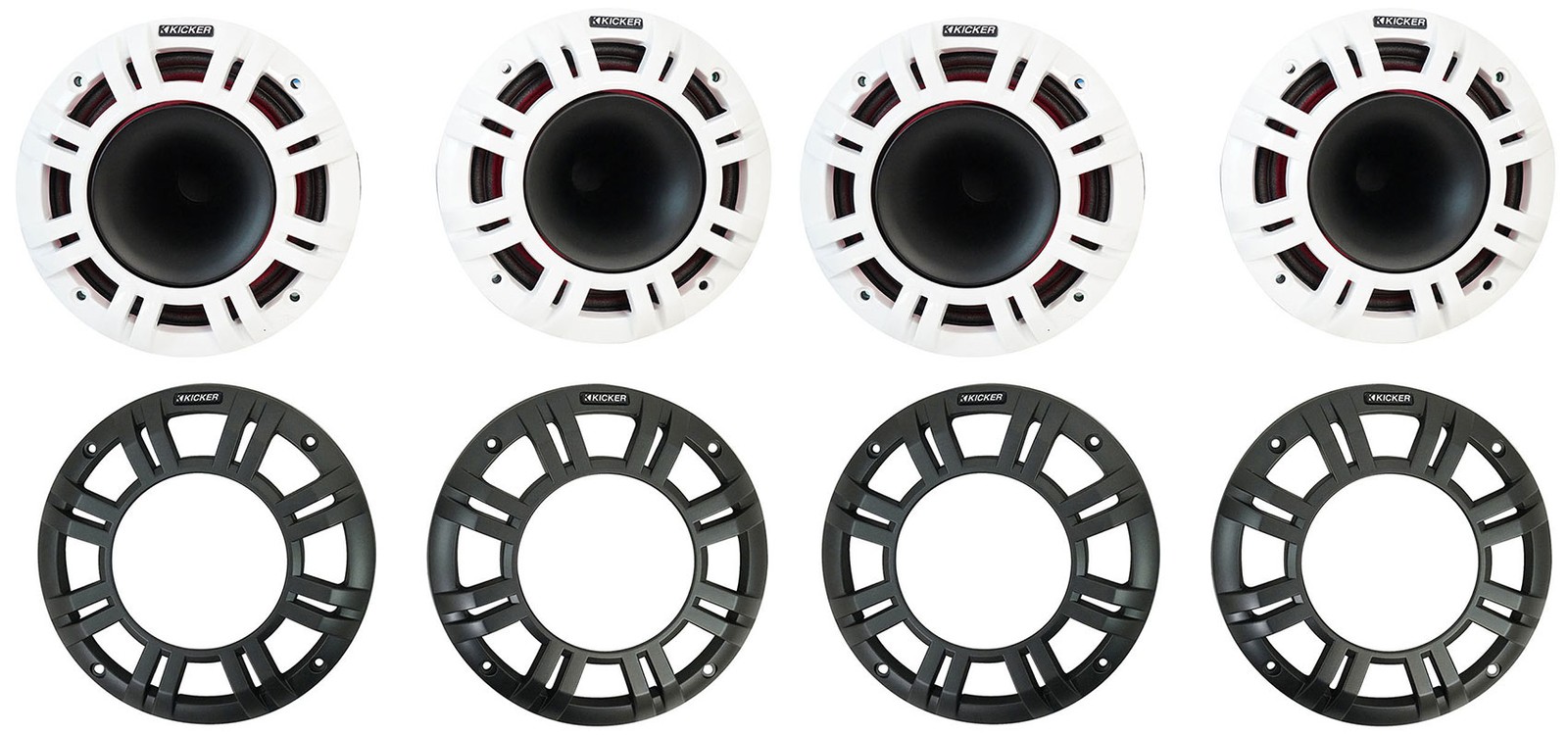 4 KICKER 48KMXL654 300-ваттные 65-дюймовые рупорные динамики для морских судов со светодиодной подсветкой KMXL65 182190₽