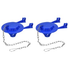 2 Pack 2" Toilet Flapper Replacement Universal Toilet Flapper with Chain(Blue)