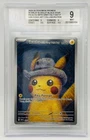 Pokémon Pikachu TCG Van Gogh Grey Felt Hat Black Star Promo SVP 085 BGS 9