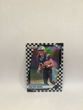 2024 Panini Prizm Jonathan Brooks Checkerboard Short Print Rookie Football Card. rookie card picture