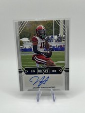 Jadon Haselwood 2022 Leaf Draft Rookie RC Auto #BA-JH3 Arkansas Razorbacks