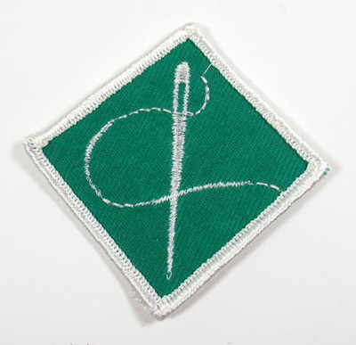 Needle Thread Embroidered Patch Vintage Sewing Craft Sew On