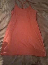 Kyodan Womens size Large Peach Tank Dress with Built-in Shorts & Bra  🍑 