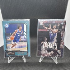  Tyrese Maxey 76ers Rookie Lot 2020-21 Playbook/Luminance #168 #165