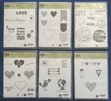 Stampin' Up! LOT 6 Stamp Set Valentines Day Love You Hearts Snuggles & Smooches