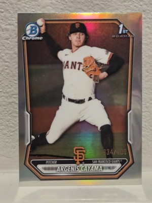 2026 Bowman Argenis Cayama 1st Refractor 334/499 #BCP-114 Giants