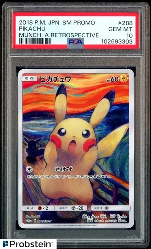 2018 Pokemon Japanese SM Promo Munch A Retrospective #288 Pikachu PSA 10