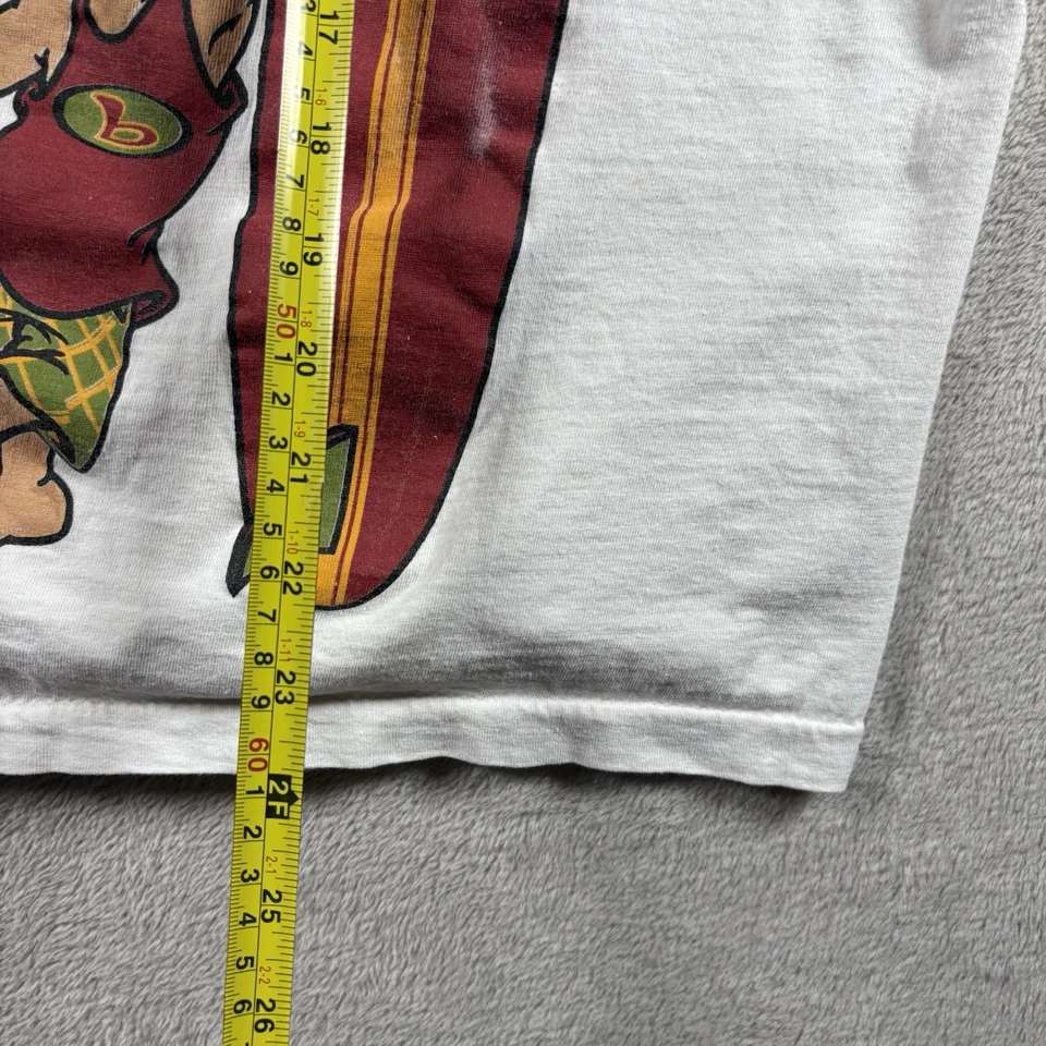 Camiseta sin mangas blanca vintage Bugle Boy con logotipo de Billabong para hombre talla L hecha en EE. UU. #703 Foto 3 de 4