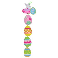 Glittery Easter Egg Themed Hanging Welcome Sign