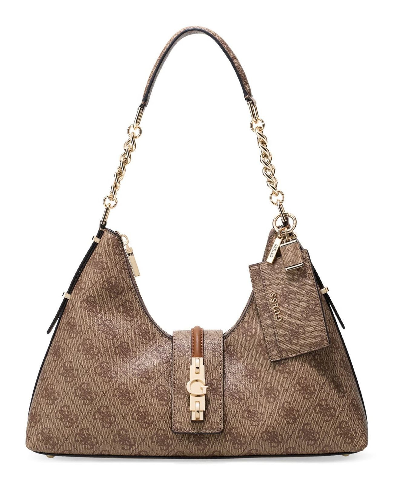 Guess Women's Beige Handbag Yvonne Hobo - Image 2