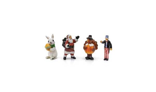 Woodland Scenics 2873 escala N Find Me figuras figuras de vacaciones paquete (4) | Zustand: New