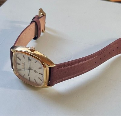 SEIKO Grand Quartz 4843-5100 Gold Dial Vintage 1970s Men's Watch