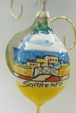 Sorrento Lemon 5’’ Lemon ornament Made/Painted by hand in Italy