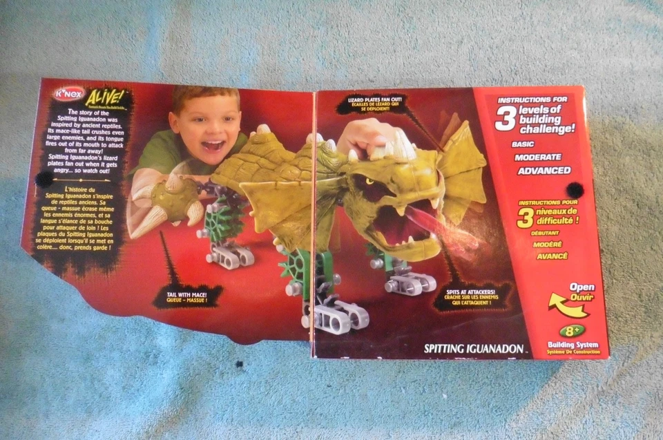 K'NEX Alive Series Fantastic Beast Spitting Iguanadon 79 pc Building Toy Set NIB - Image 2 of 4