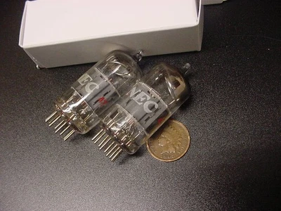 真空管　12AD7 NEC NEC 12AD7 TUBE PAIR (circa 60s Japan-made tested strong) LG