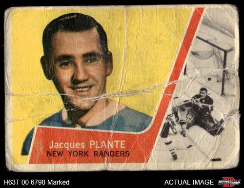 Jacques Plante #45 1963 Topps card