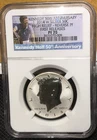 2014 W SILVER KENNEDY 50th ANN FIRST RELEASE HIGH RELIEF ~ REVERSE PF NGC PF 70