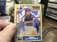 1987 Topps Baseball MIKE FITZGERALD FROM VENDING # 212