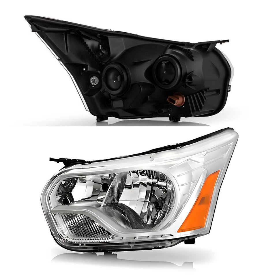 For 2015-2019 Ford Transit 150 250 350 Halogen Chrome Headlight Headlamp Driver - Image 3 of 4