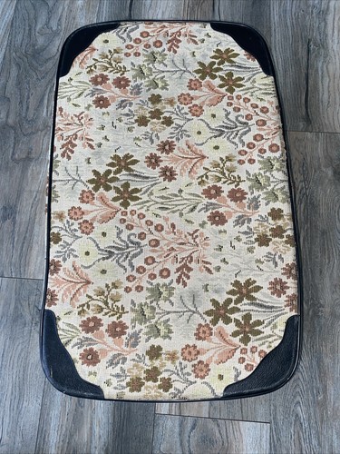 Vintage Tapestry Suitcase Luggage Zip Around Floral - Picture 8 of 14