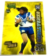 2010 SELECT NRL CHAMPIONS CARD SENSATION GEM CARD SG3 JAMAL IDRIS-BULLDOGS