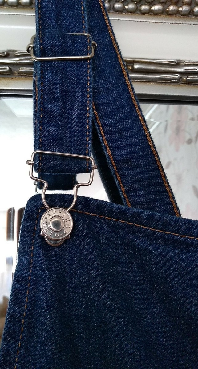 BN TOPSHOP Ladies Blue Denim Floral Embroidered Y2K 90's