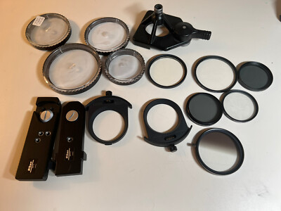 LOT CAMERA FILTERS Parts NIKON AH-3 AH-2 Filter Holder Hoya Tiffen Promaster
