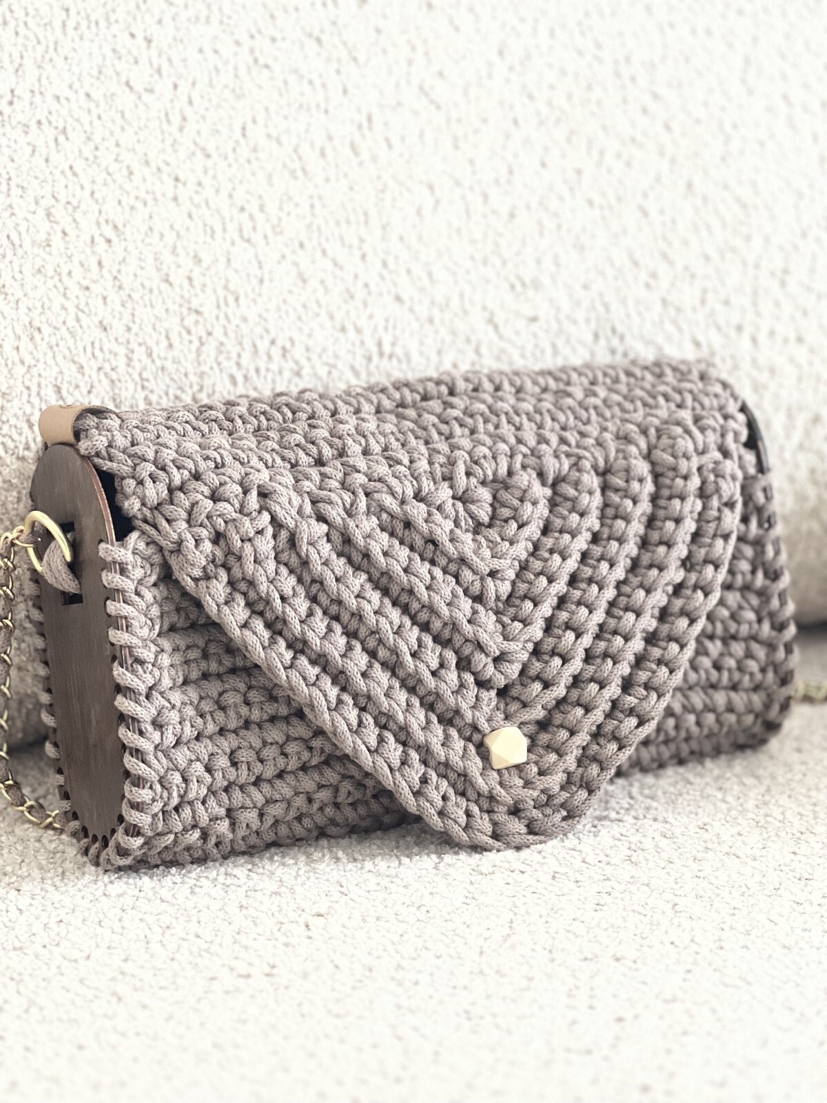 LunarPerk Mujer Bolso Jet Set Viaje Bolso de Hombro LG Beige Clutch