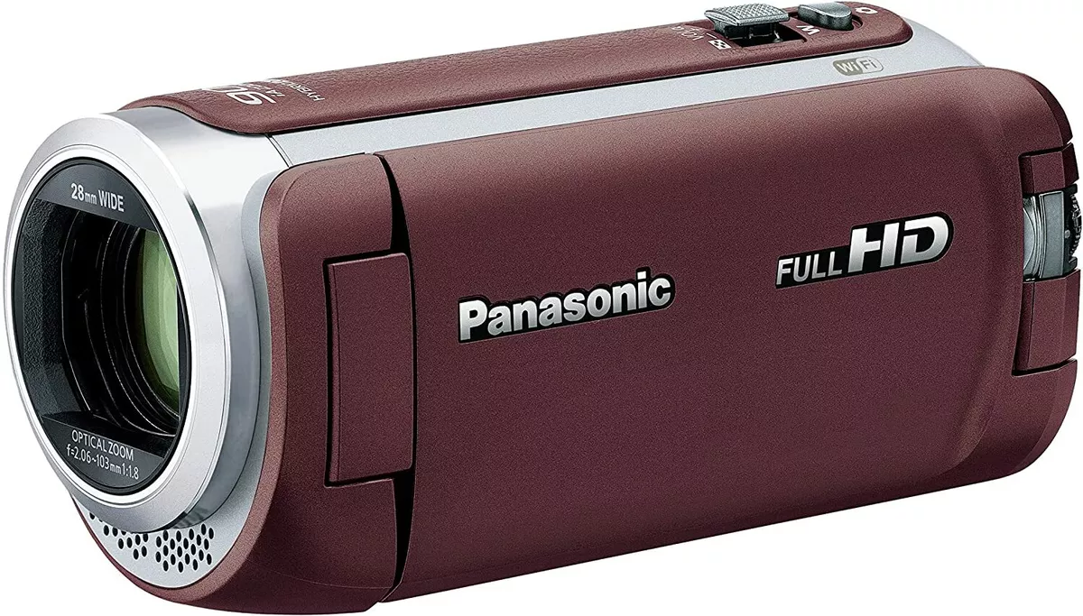 Panasonic HD Video Camera 64GB 90x Zoom Wi-Fi Brown HC-W590MS-T