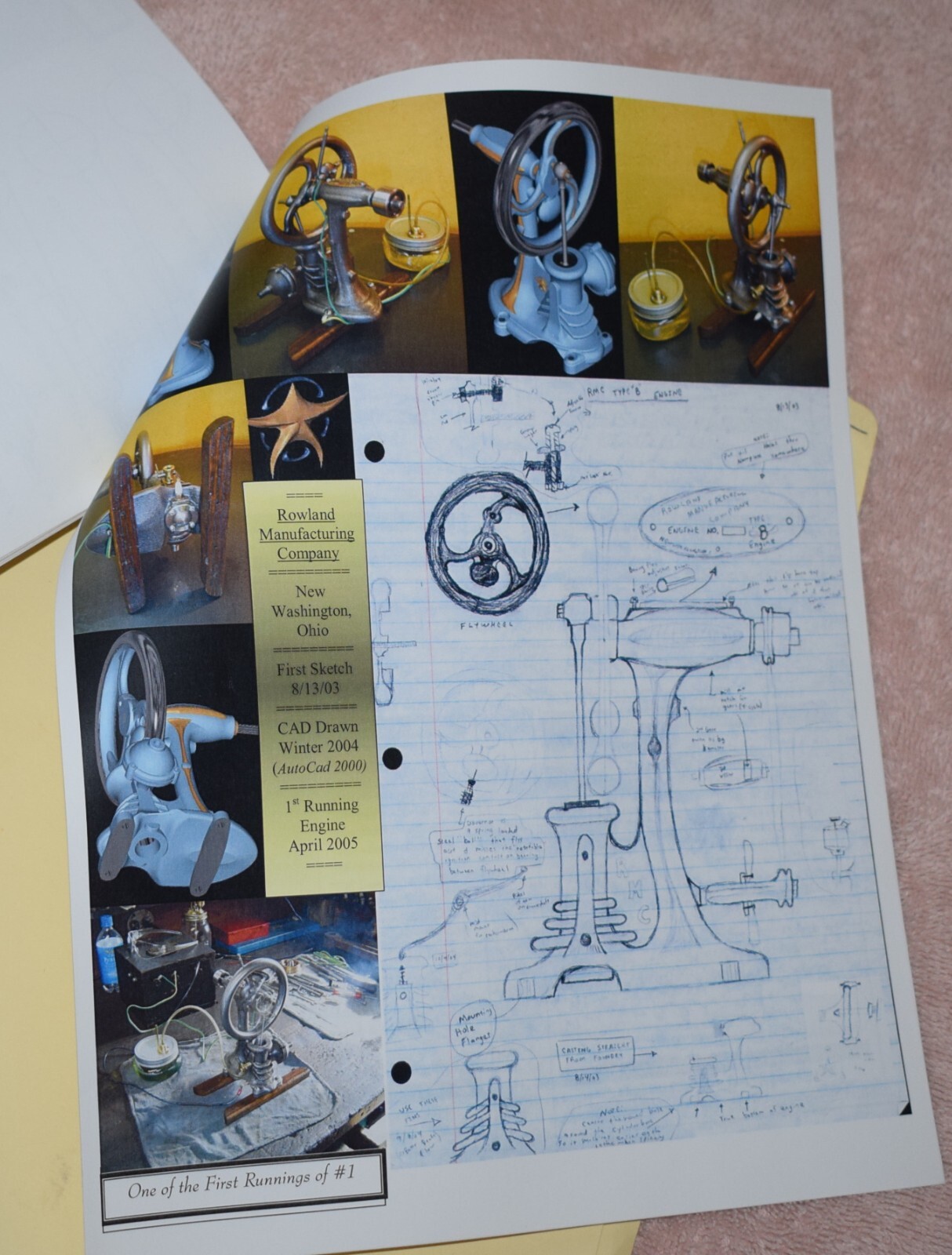 RMC Rowland Manufacturing Type B Modified Loyal Cycle Engine Casting