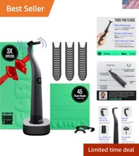 Electric Flosser Shark Tank with 3 Speeds + 45 Replacement Heads - Easy Glidi...