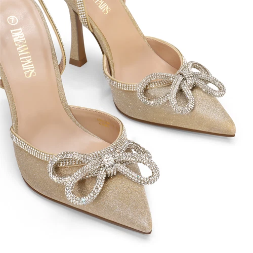 Traumpaar Damen Hochzeitspumps Stilettos hoher Absatz spitze Zehenpartie Pumps Schuhe - Bild 15 von 25