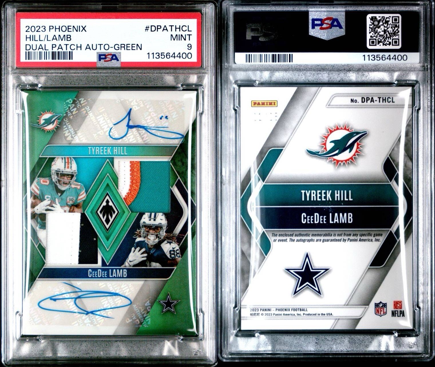 Hill/Lamb PSA 9 Dual Patch Auto-Green 21/25🔥2023 Phoenix! view 5