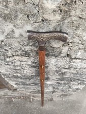 Antique Brass Victorian Handle Wooden Vintage Style Designer Walking Stick Cane