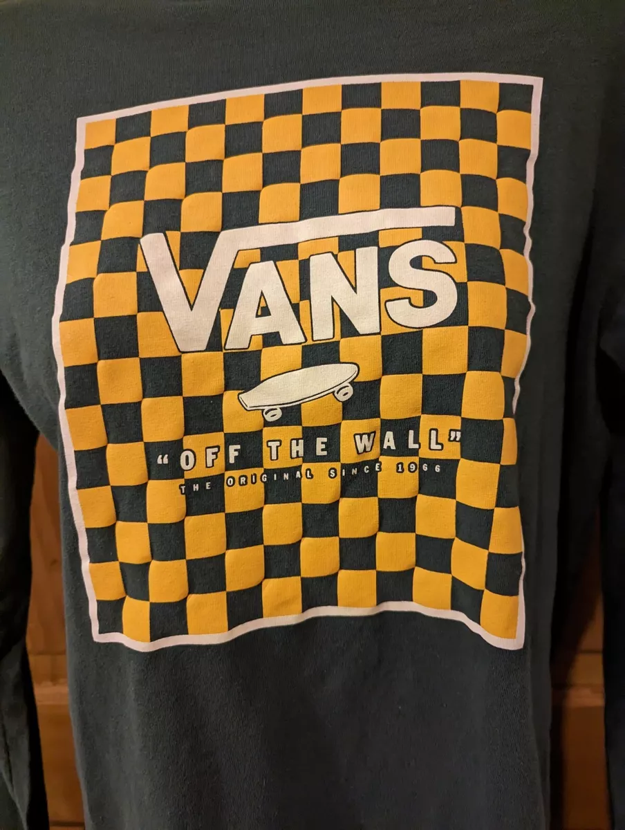 Vans yellow checkered clearance shirt