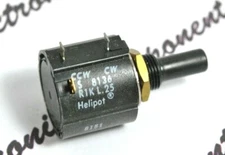 1pcs - Beckman Helipot 8136R1K-L.25 1K Multi-Turns Potentiometer