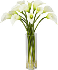 Mini Calla Lily Silk Flower Arrangement