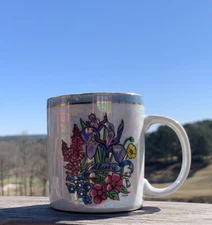 Artic Circle Enterprises Alaska Spring Flowers Floral Coffee Mug Cup 3.5” Tall