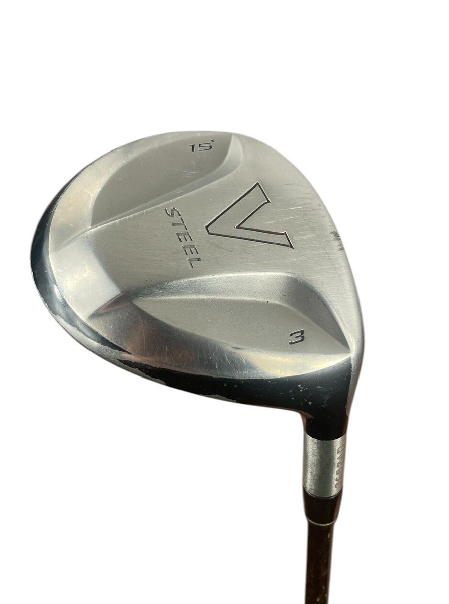 TaylorMade V STEEL フェアウェイウッド 15度、18度、21度 TaylorMade V Steel Fairway Wood 3 Wood 3W 15° Graphite Senior