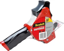 3M Scotch Packaging Tape Dispenser, Holds Tape up to 2" Wide, No Tape Included