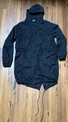 Bershka Long Black Parka New Without Tags