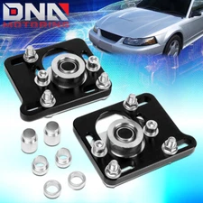 FOR 94-04 MUSTANG BLACK FRONT +/- 2.5 ADJUST CAMBER CASTER PLATES ALIGNMENT KIT