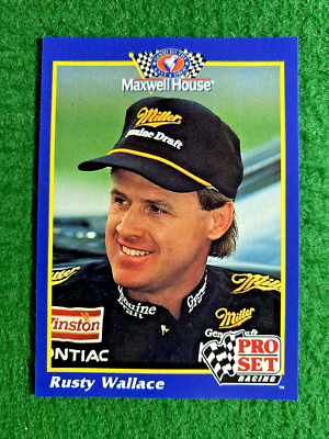 🏁 1992 Pro Set Racing #16 🏁 Rusty Wallace Winston Cup NASCAR