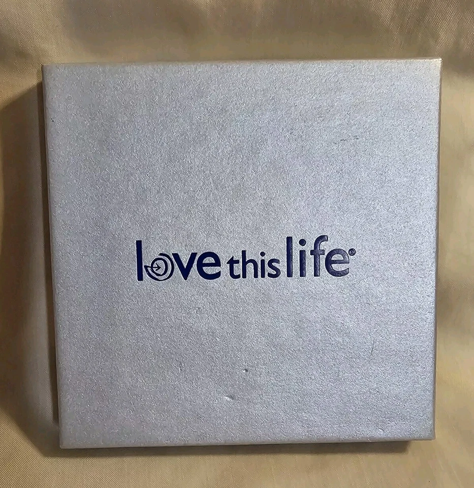 NEW DAVID CULINER LOVE THIS LIFE CHAIN BRACELET BELIEVE CHARMS SILVER TONE, NIB - Image 2 of 4