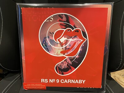 LIMITED THE ROLLING STONES HACKNEY DIAMONDS RED VINYL NO 9 CARNABY ST IN HAND