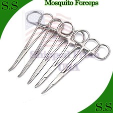 5 Pcs Mosquito Hemostat Locking Forceps Set Straight Surgical Dental Instruments