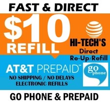  10 AT T PREPAID  GO PHONE DIRECT TO PHONE 25yr USA TRUSTED DEALER