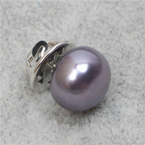 6pcs/lot Imitation Pearl Brooch Pins Zircon Circle Button Pin Women Jewelry Acc - Picture 15 of 24