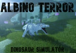 Albino Terror Digital Item Roblox Dinosaur Simulator Ebay - roblox dino sim albino terror how to get