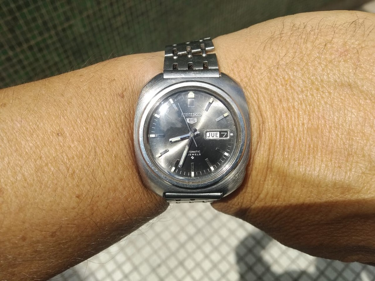 Vintage Seiko Automatic 6119-8000 Day Date 17J Men\'s Wristwatch Steel Bracelet ⚜️Relógio Seiko 5 ▪️Referência: 6119-8000 ▪️ Mecanismo  main image 4